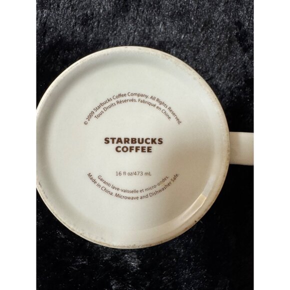 Starbucks 2009 New York Happy Holidays Coffee Mug 16 Fl Oz Limited Edition - Picture 6 of 7